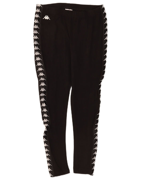 Leggings grafici da donna Kappa UK 14 grande cotone color block nero