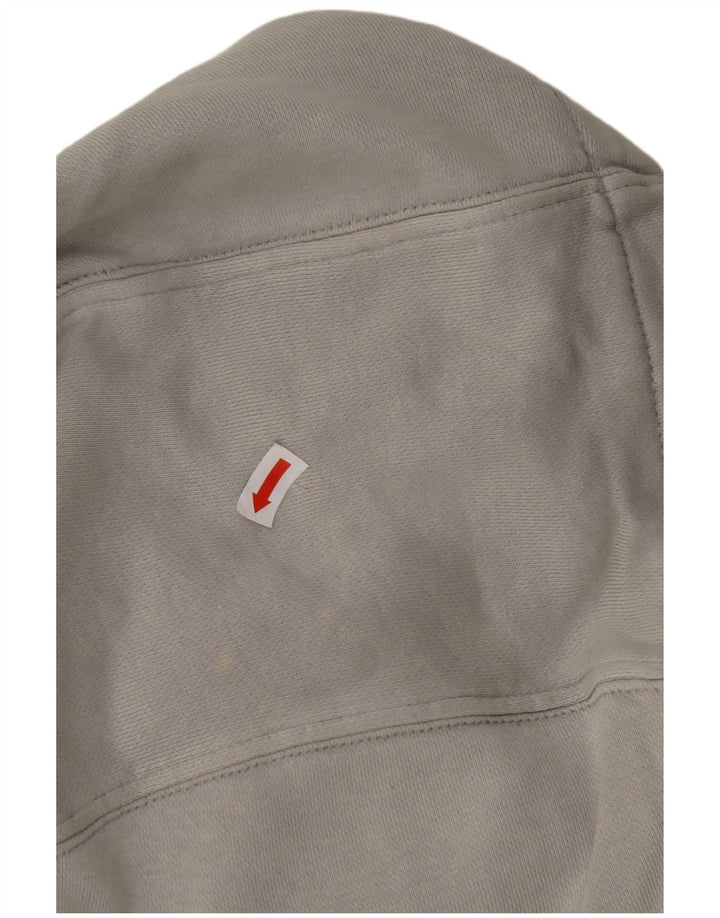Maglione con cappuccio NIKE Air Graphic da uomo piccolo in cotone grigio