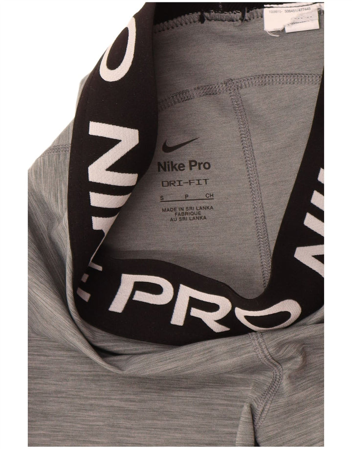 Pantaloncini sportivi Nike Dri Fit Graphic da donna UK 10 piccoli grigi chiazzati