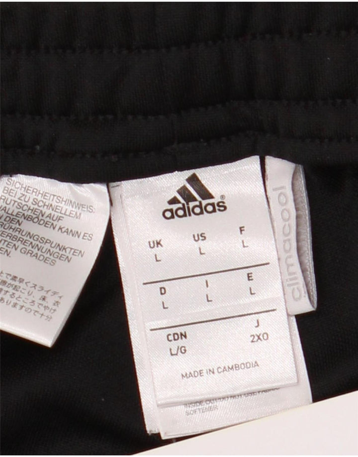 Pantaloni da tuta Adidas Climacool da uomo grandi in poliestere nero