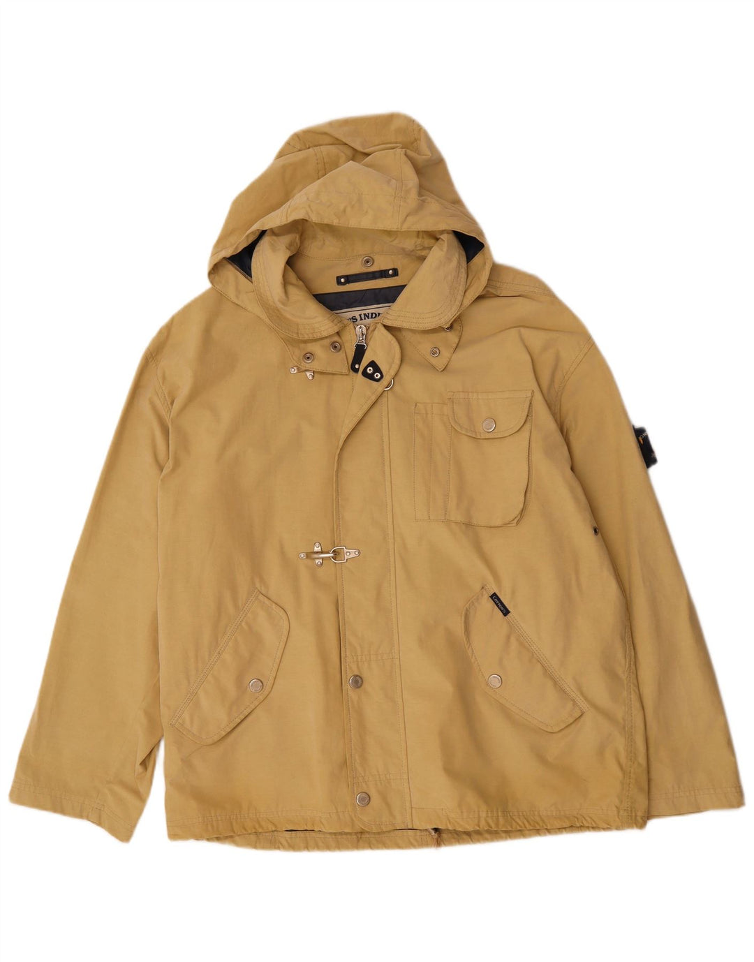 COTTON'S INDUSTRIES Giacca utilitaria da uomo con cappuccio UK 42 XL Beige