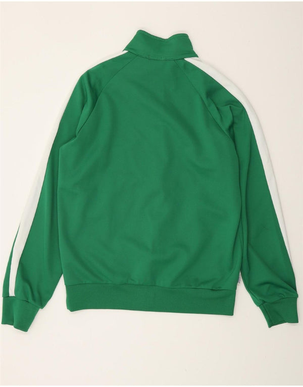 Franklin Marshall Mens Tracksuit Top Jacket Large Green Colourblock Cotton
