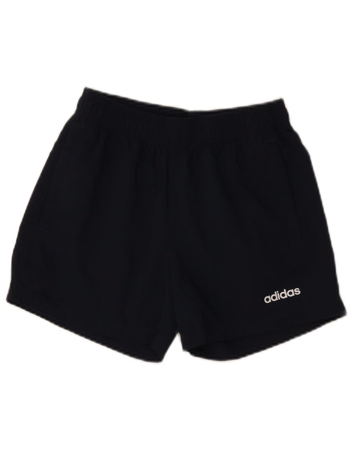 Pantaloncini sportivi Adidas da ragazzo 11-12 anni in poliestere blu navy