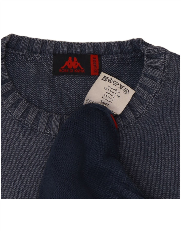 Canotta da uomo Kappa XL in cotone blu