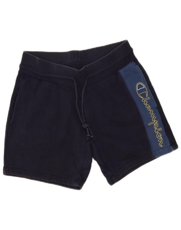 Pantaloncini sportivi grafici da uomo Champion color block medio blu navy
