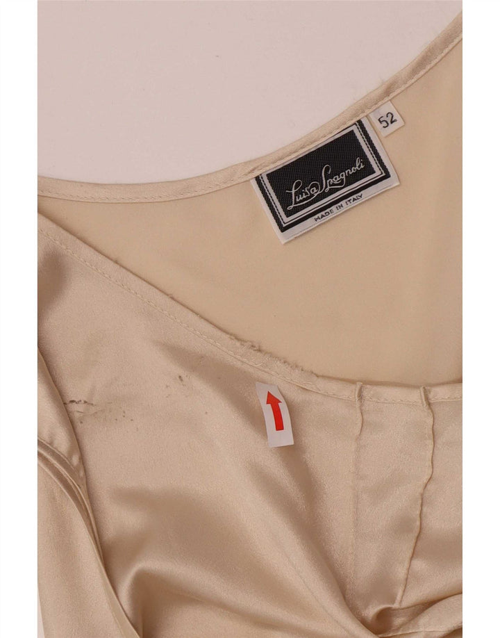Canotta corta da donna Luisa Spagnoli IT 42 2XL Poliestere beige
