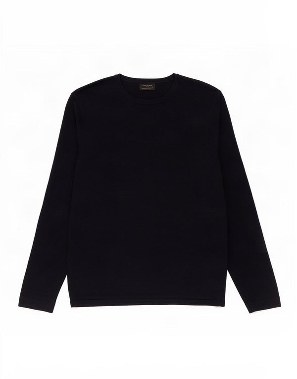 Maglione Zara da uomo con scollo a barca blu navy medio