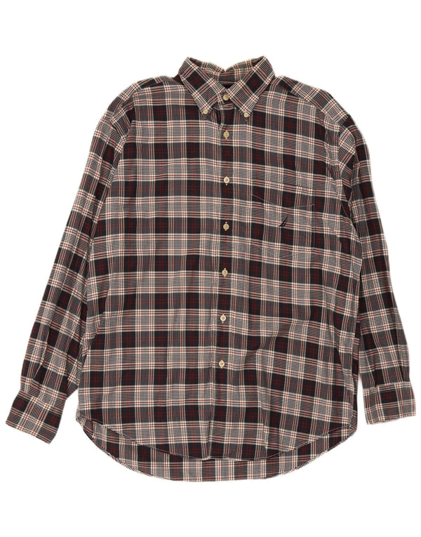 Camicia da uomo Regular Fit Nautica, cotone scozzese grande blu navy