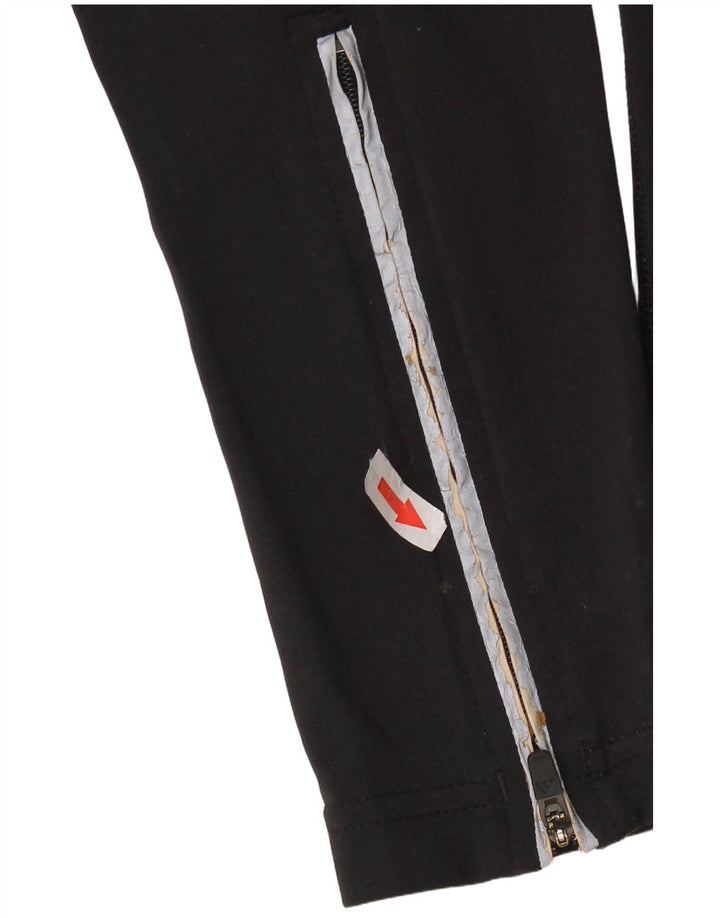 Pantaloni da tuta ADIDAS Climalite da donna UK 10 Small Nero Poliammide