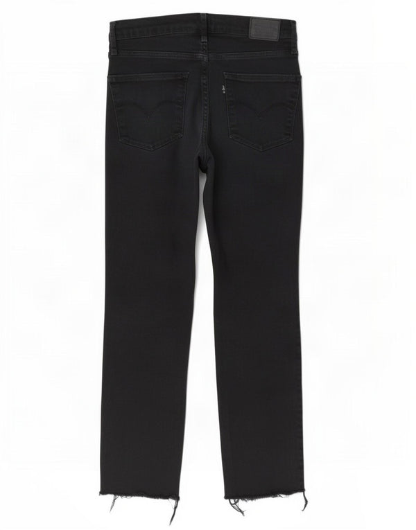 Jeans dritti a vita alta Levi's 724 da donna W31 L27 cotone blu navy