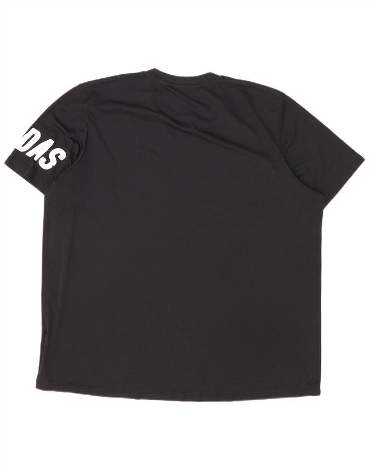 T-shirt grafica da uomo Adidas Top 2XL poliestere nero