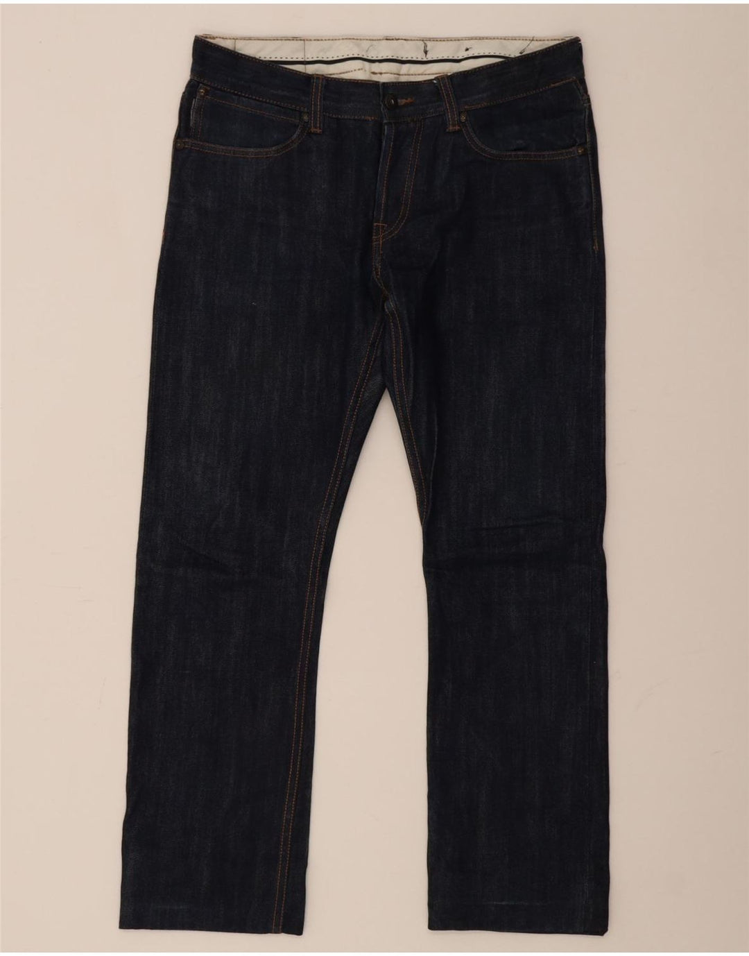 Jeans dritti da donna French Connection W32 L27 cotone blu navy