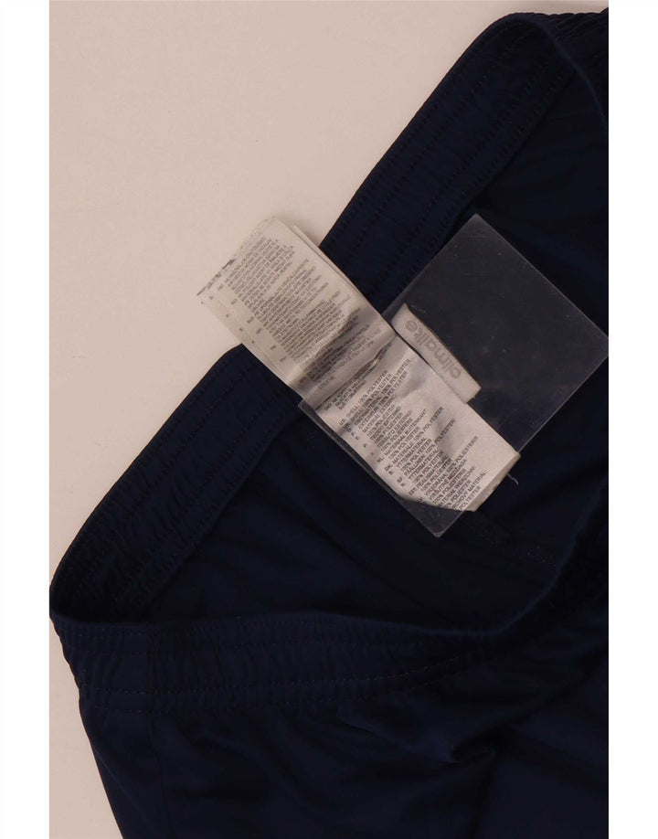 Pantaloncini sportivi da uomo Adidas piccoli in poliestere blu navy
