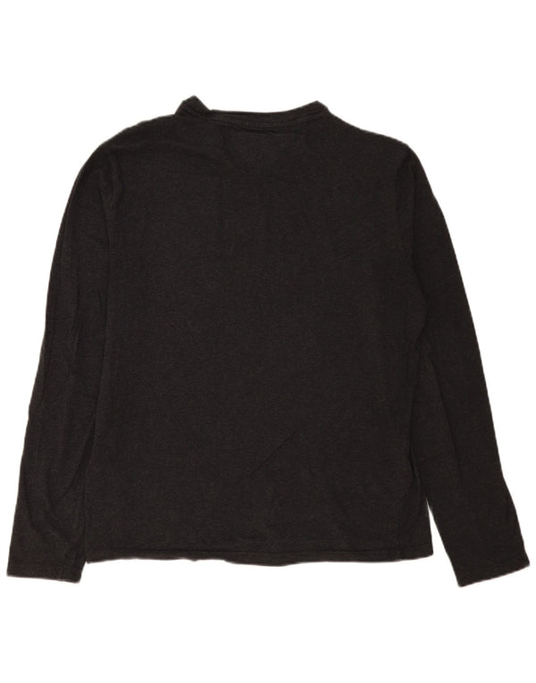 Tommy Hilfiger Uomo Top Manica Lunga Cotone Grigio Medio