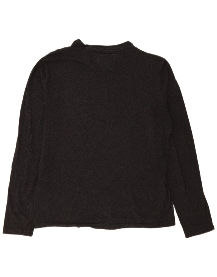 Tommy Hilfiger Uomo Top Manica Lunga Cotone Grigio Medio