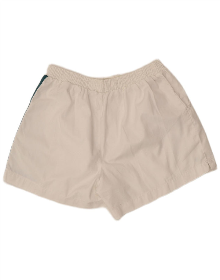 Pantaloncini chino da uomo Adidas W38 XL poliestere color block bianco