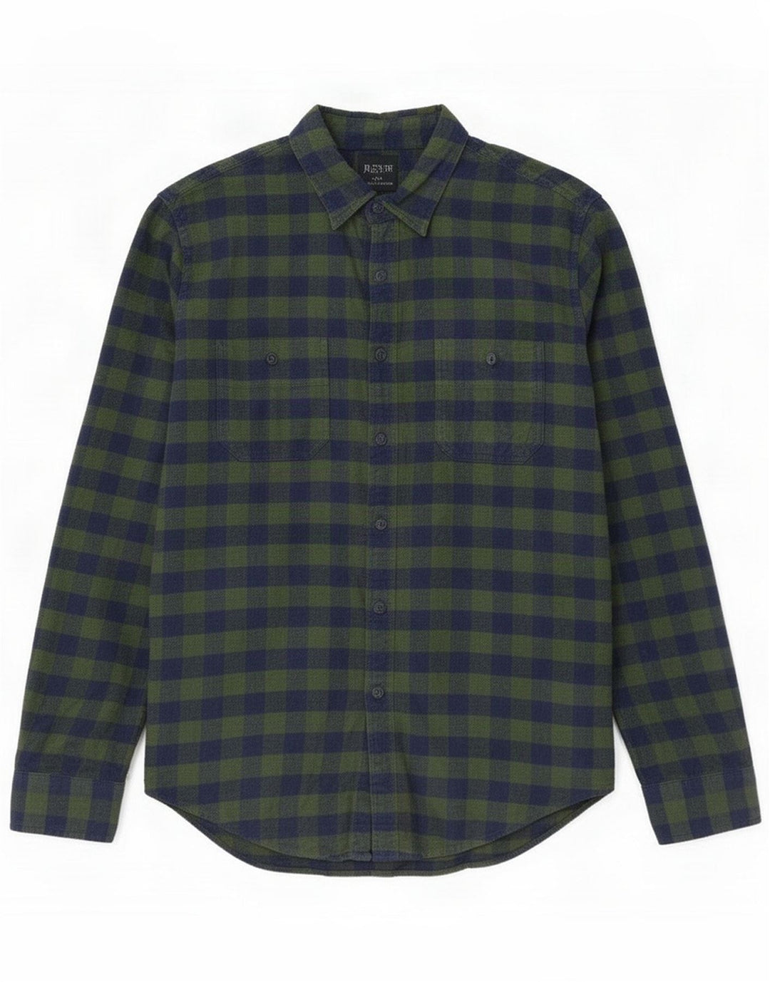 J. Crew Camicia da uomo in flanella Large Green Check Cotton