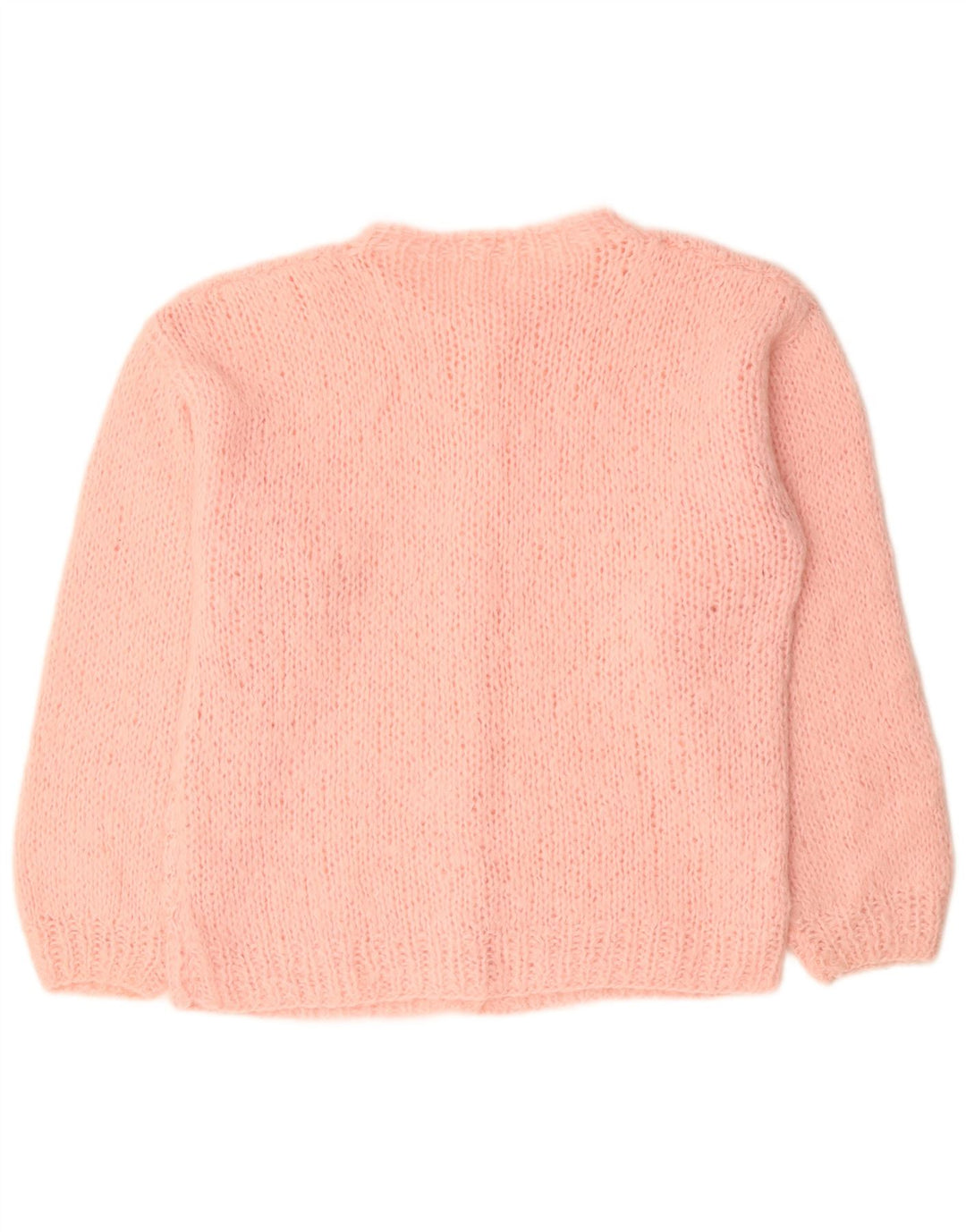 Maglione cardigan da donna VINTAGE UK 18 XL Acrilico rosa