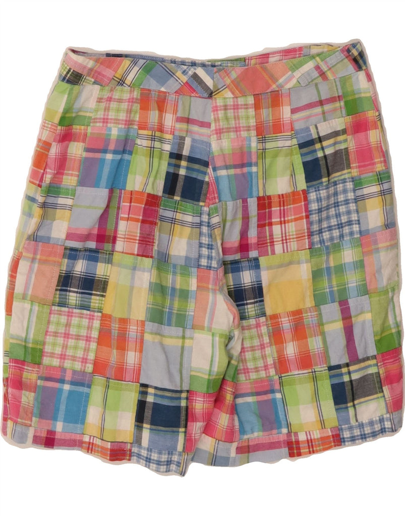 BROOKS BROTHERS Womens Casual Shorts US 2 XS W26 Multicoloured Patchwork Vintage Brooks Brothers and Second-Hand Brooks Brothers from Messina Hembry 