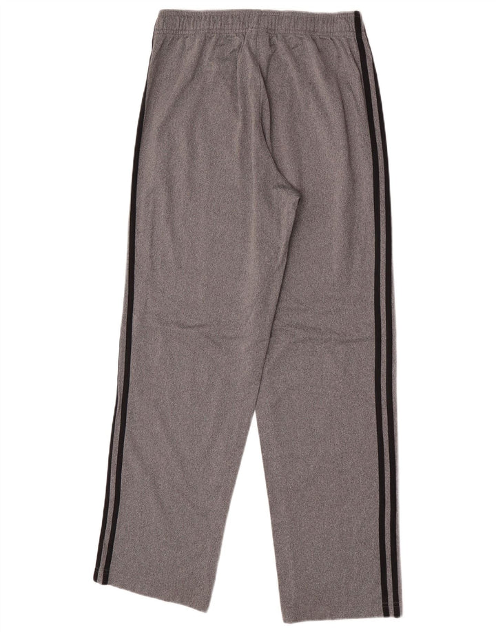 Pantaloni da tuta da uomo Adidas in poliestere grigio medio