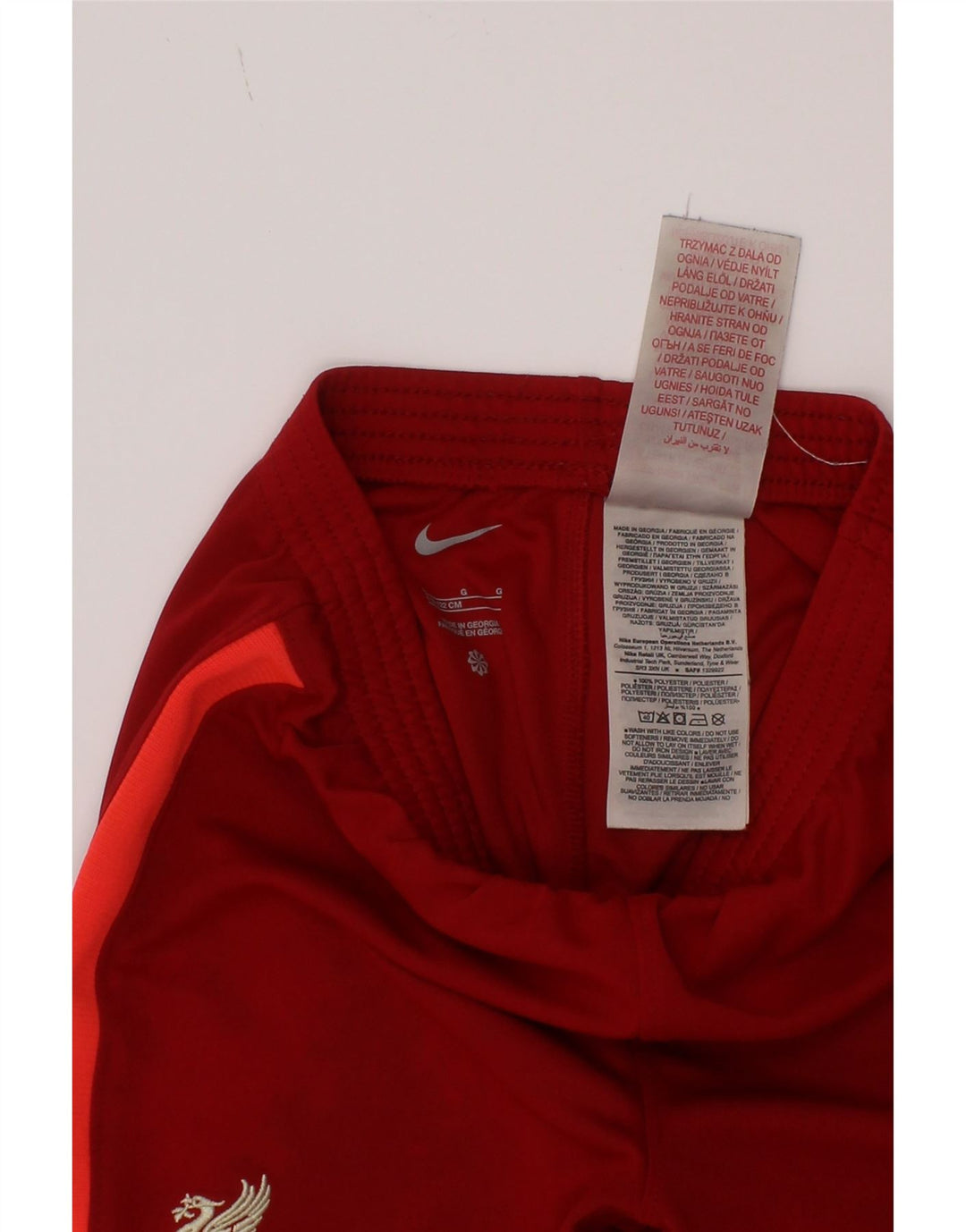 Pantaloncini sportivi Nike da ragazzo Liverpool 6-7 anni Large Rosso Colourblock in poliestere