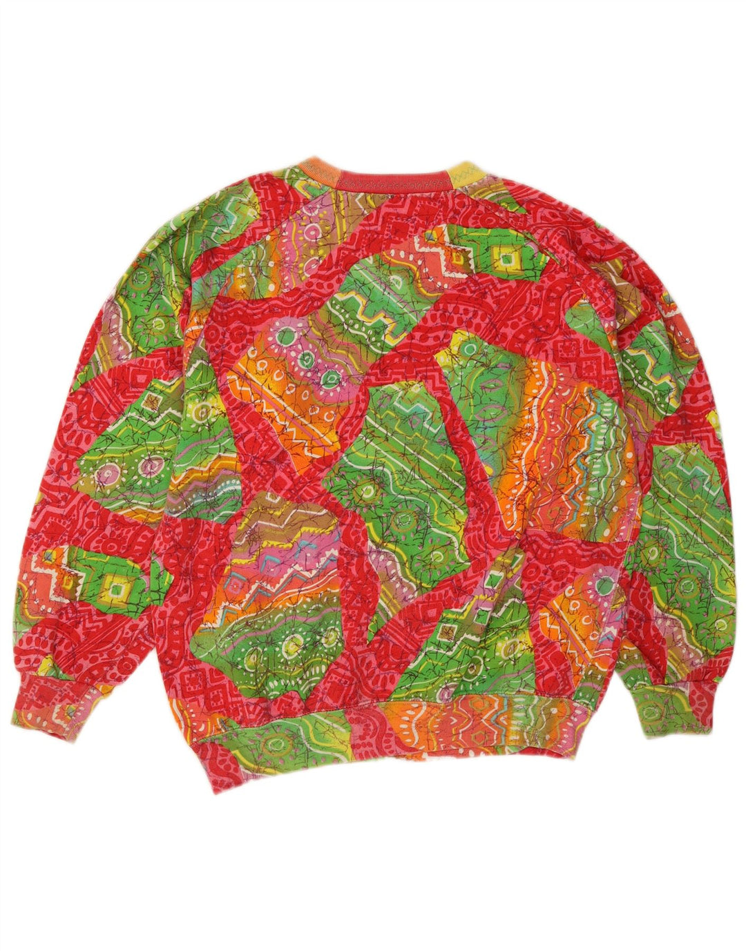Felpa da donna Best Company maglione US 8 medio multicolore geometrico