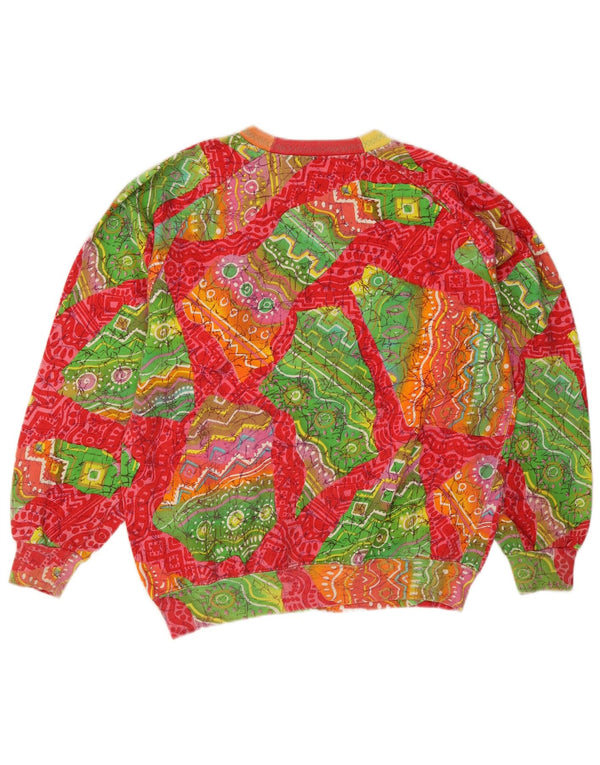 Felpa da donna Best Company maglione US 8 medio multicolore geometrico