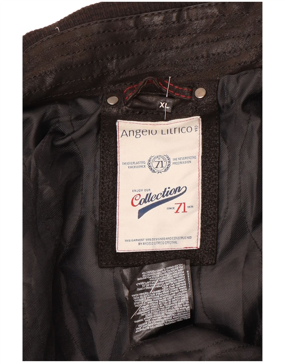 Giacca in pelle da uomo Angelo Litrico UK 42 XL Pelle marrone
