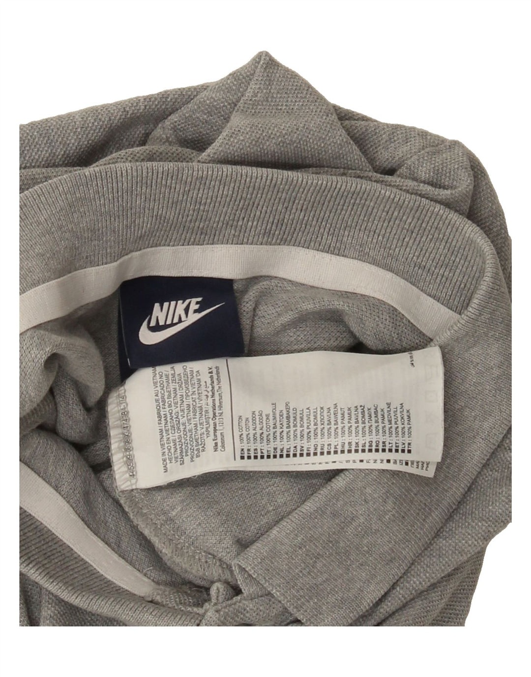 NIKE Mens Polo Shirt Medium Grey Cotton Vintage Nike and Second-Hand Nike from Messina Hembry 