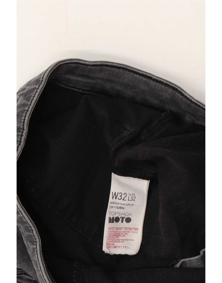 Jeans corti da donna Topshop W32 L25 cotone grigio