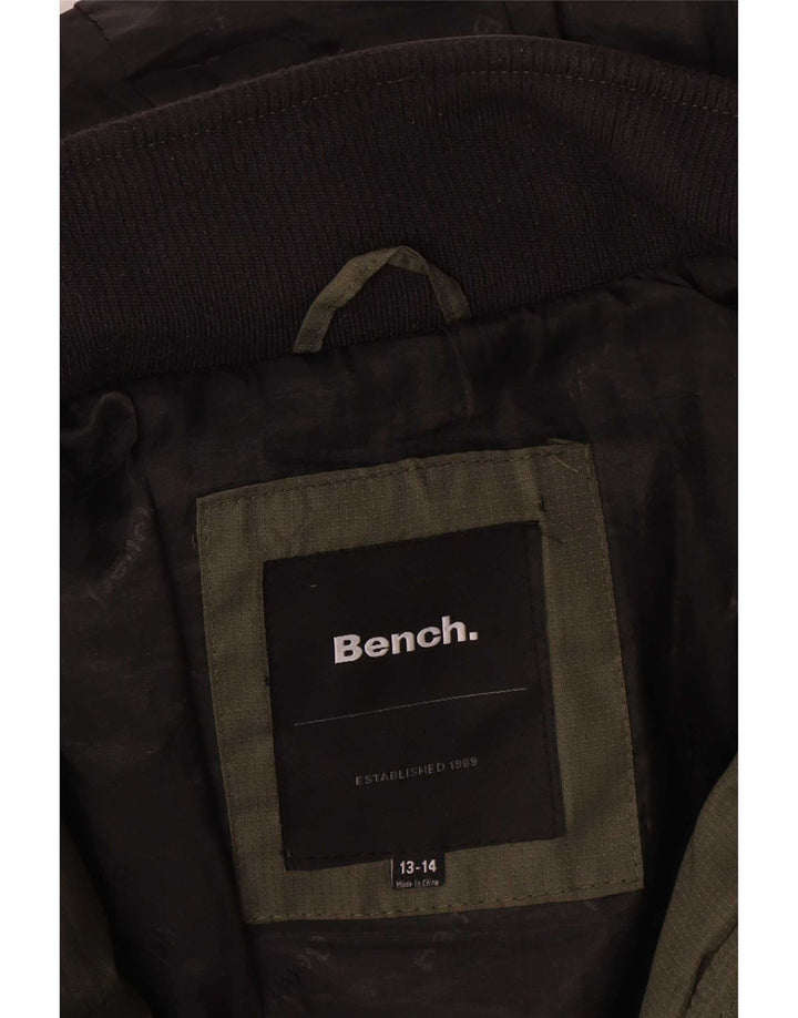 Giacca imbottita con cappuccio da ragazzo Bench 13-14 anni Poliestere kaki