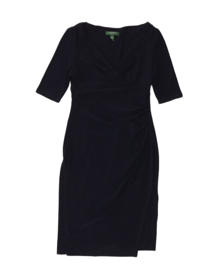 Abito tubino da donna Ralph Lauren US 6 medio poliestere blu navy