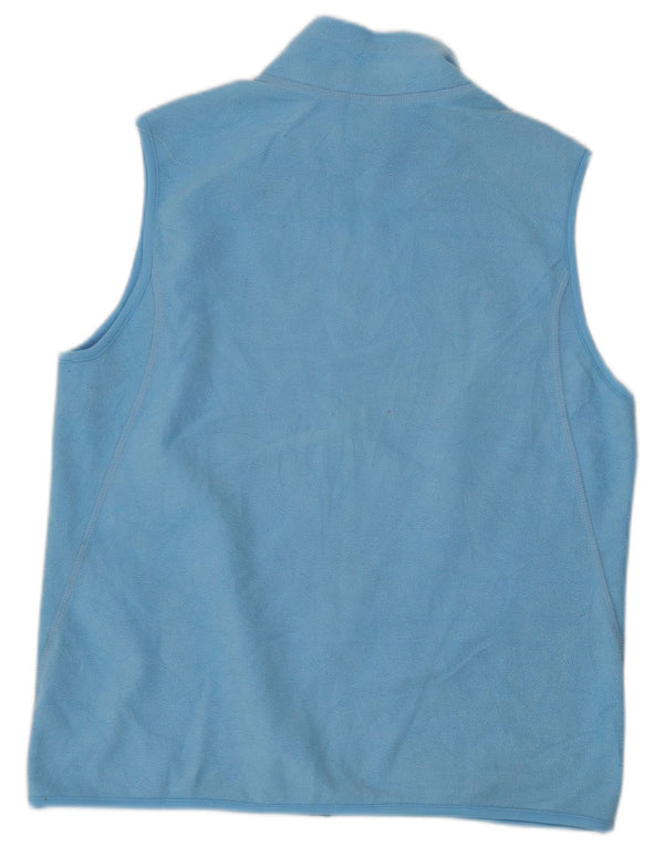 Gilet in pile da donna Nike UK 14 grande blu poliestere