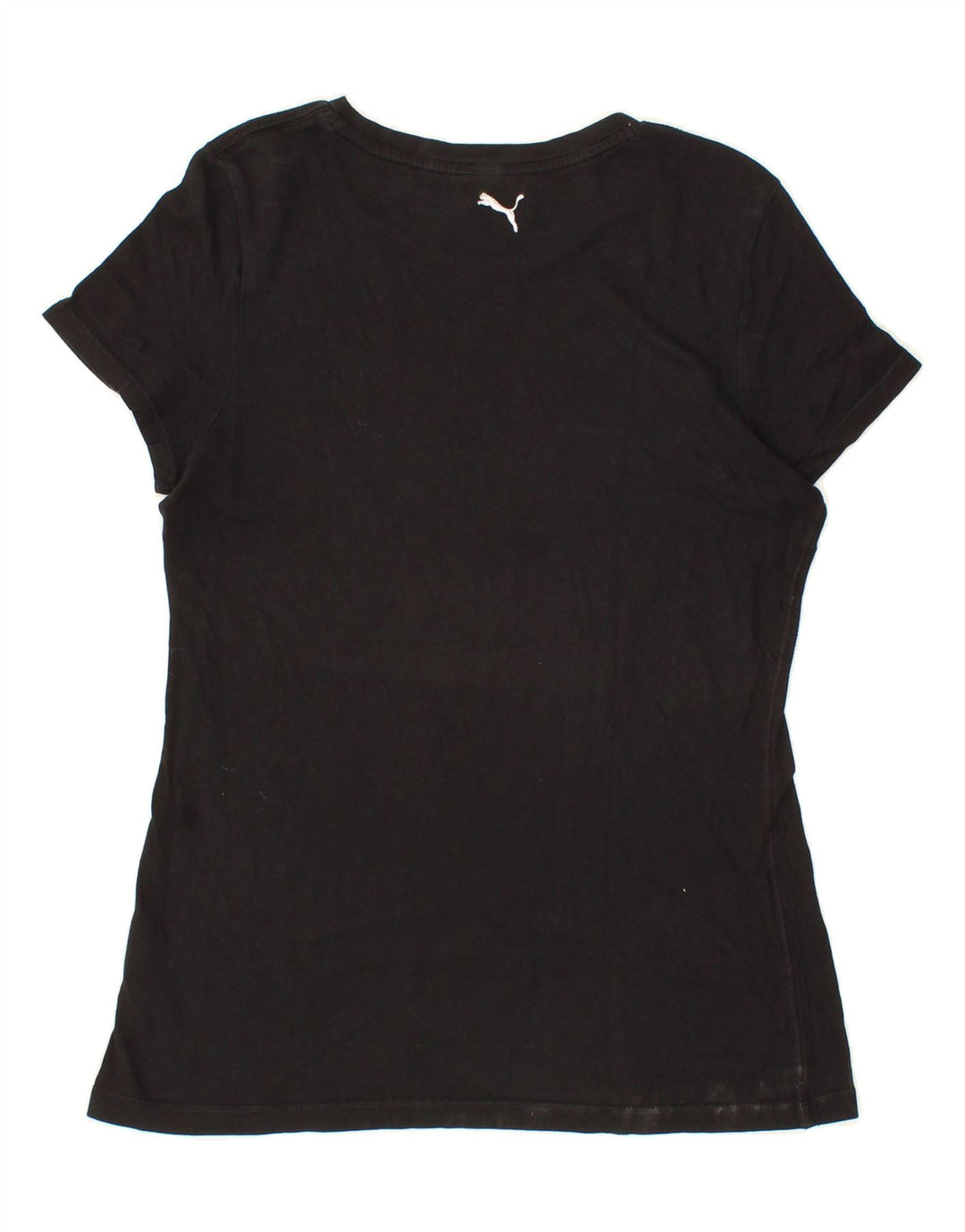 PUMA Womens Graphic T-Shirt Top UK 14 Medium Black Cotton Vintage Puma and Second-Hand Puma from Messina Hembry 