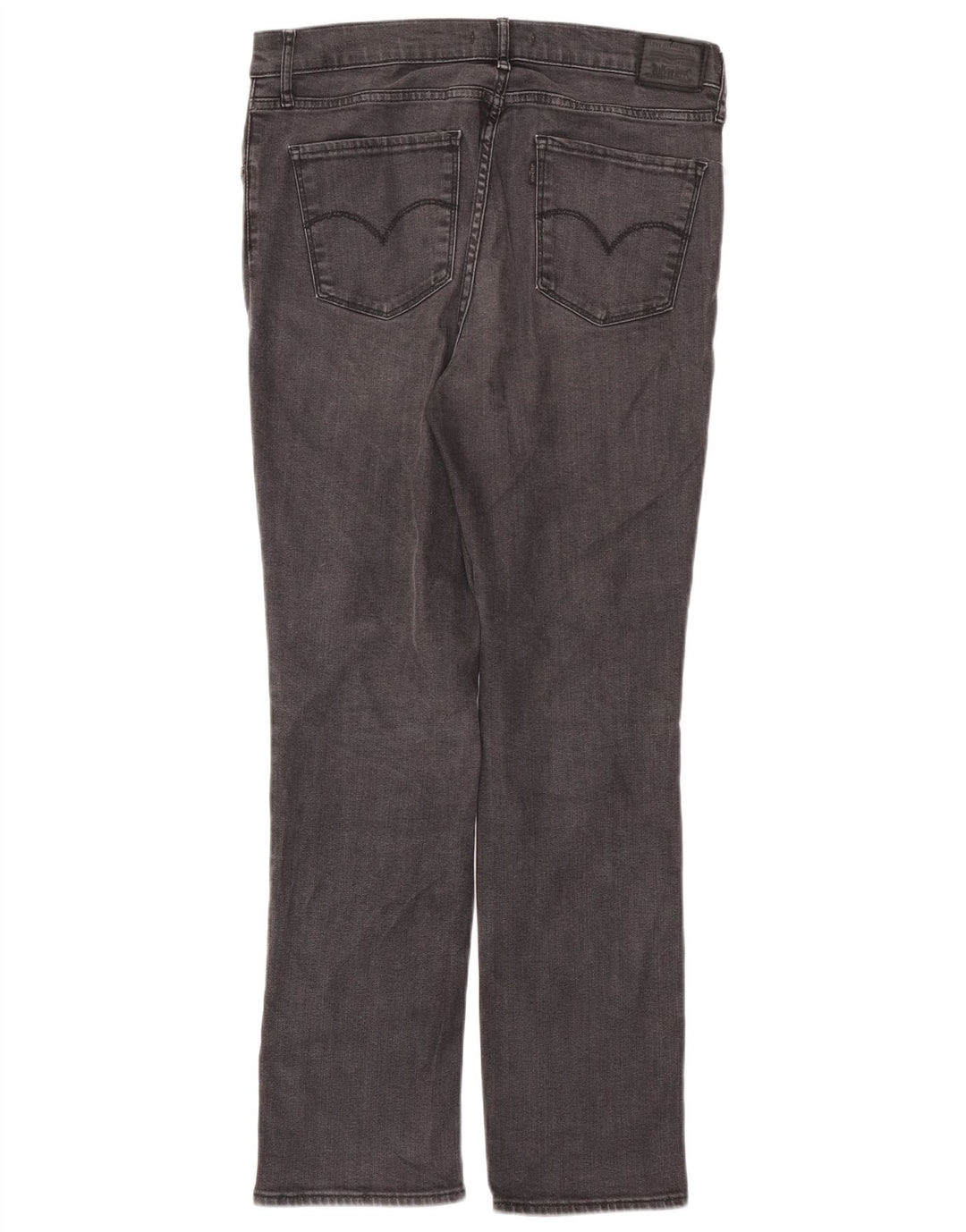Jeans dritti a vita alta Levi's 724 da donna W32 L30 Lyocell grigio