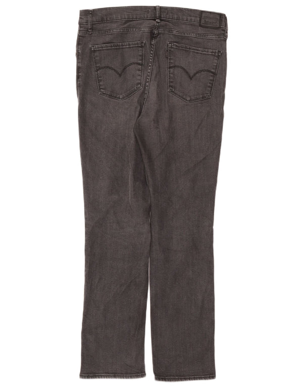 Jeans dritti a vita alta Levi's 724 da donna W32 L30 Lyocell grigio