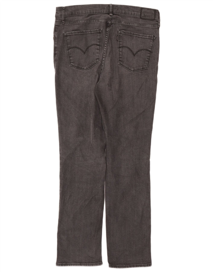 Jeans dritti a vita alta Levi's 724 da donna W32 L30 Lyocell grigio