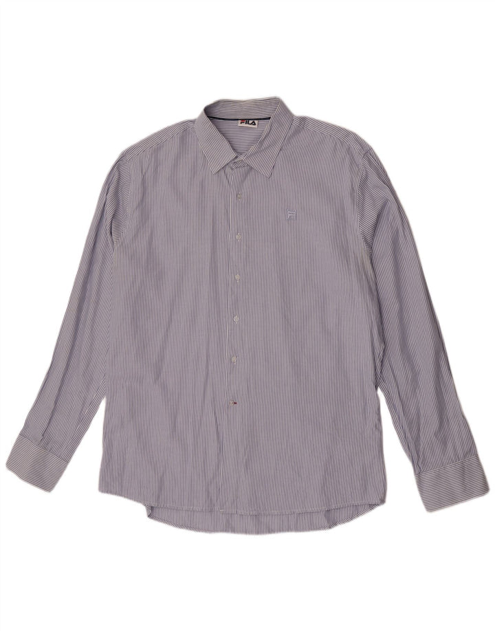 Camicia Fila Uomo 2XL Cotone a righe blu