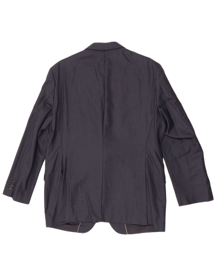 Giacca blazer da uomo a 2 bottoni Hugo Boss EU 54 2XL Lana blu navy