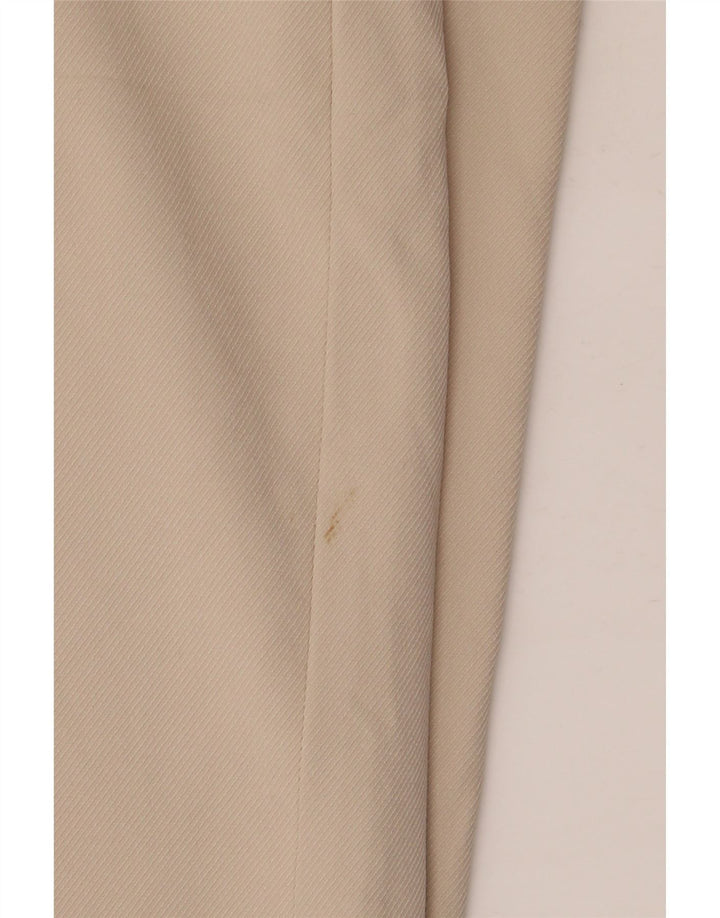 Pantaloni corti da donna Zara a gamba larga medi W28 L26 poliestere beige
