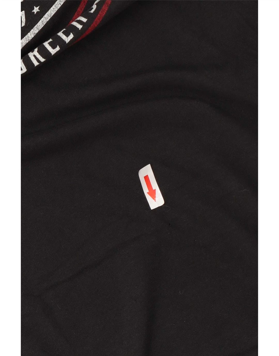Wrangler Top grafico da uomo manica lunga cotone nero medio