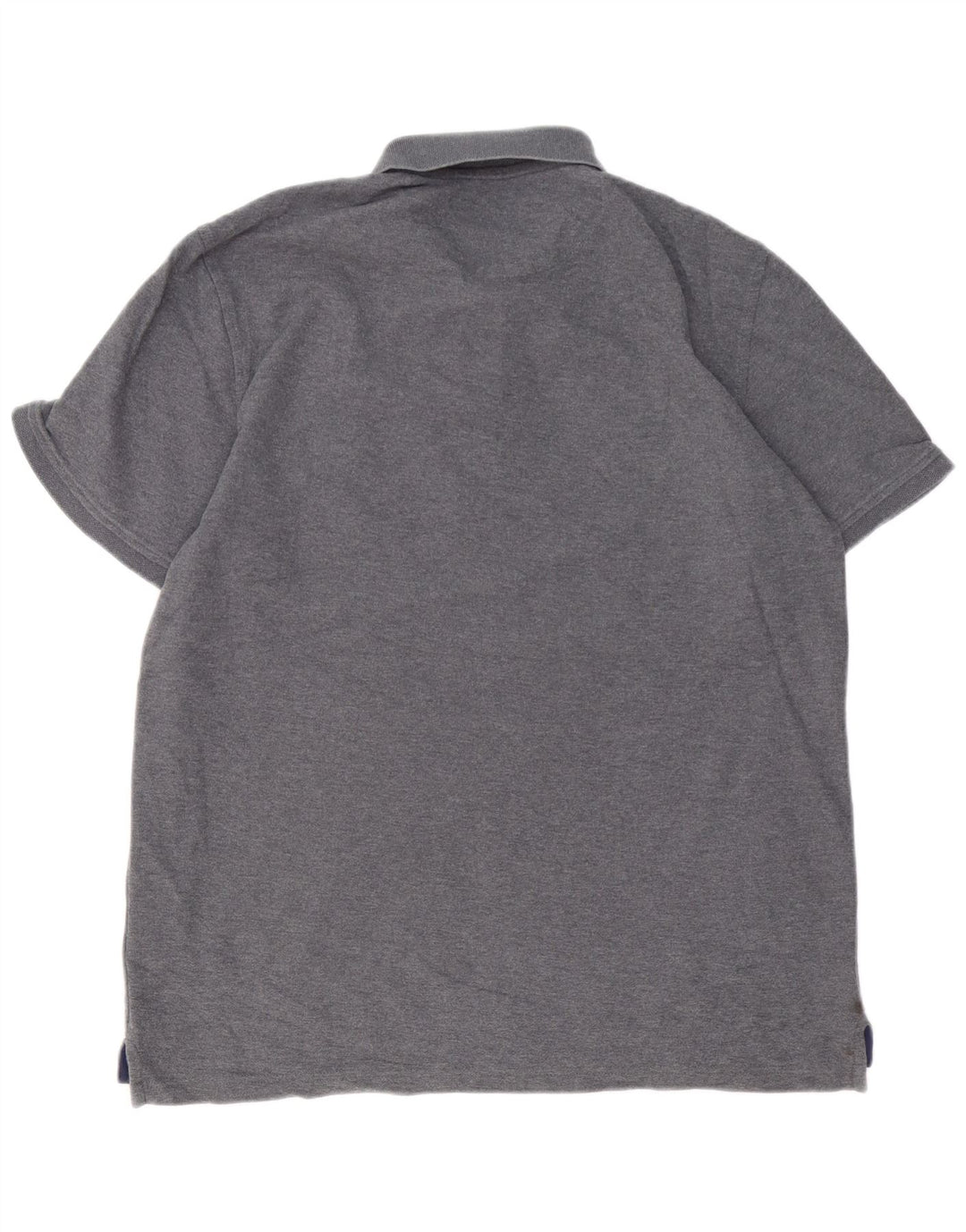 Polo da uomo IZOD grande in cotone color block grigio