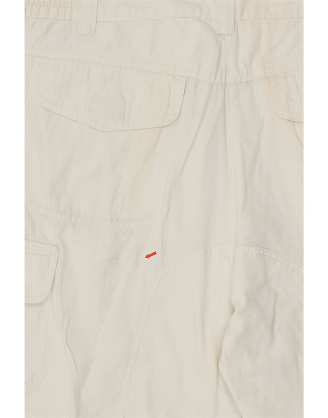 SLAM Mens Cargo Shorts IT 54 2XL W40 White Cotton Vintage Slam and Second-Hand Slam from Messina Hembry 