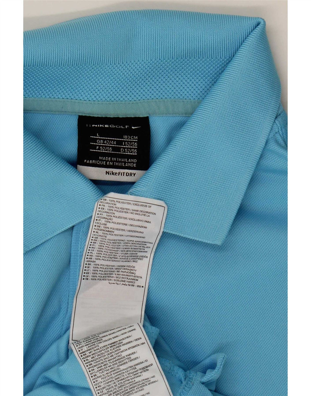 Polo Nike da uomo UK 42/44 grande poliestere blu