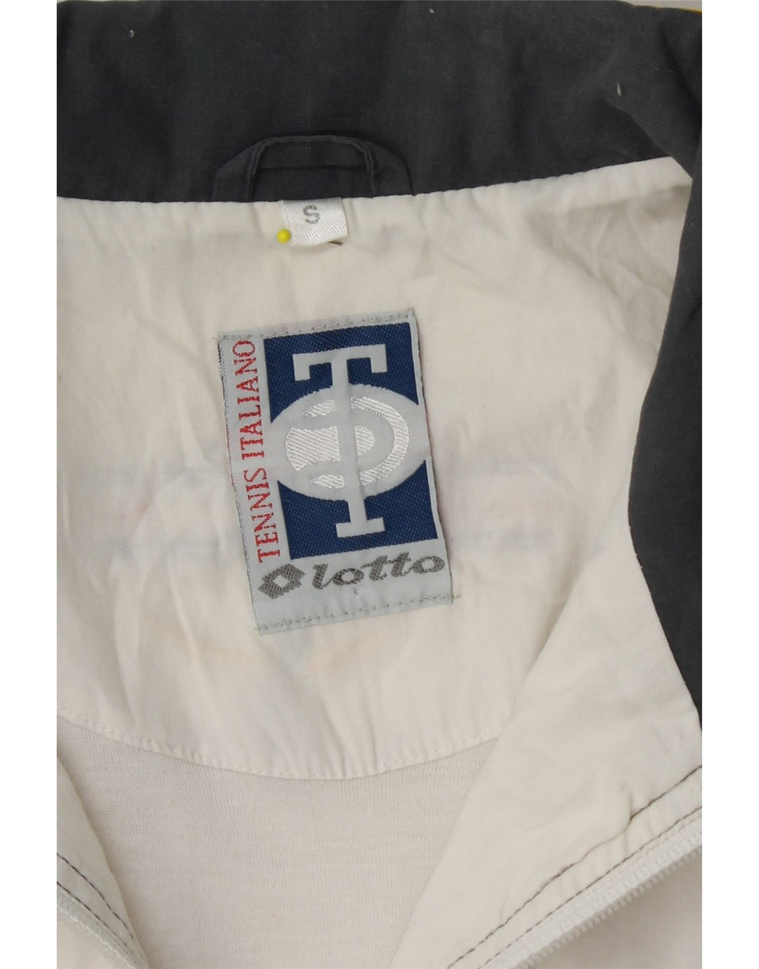 LOTTO Giacca da ginnastica da uomo con vestibilità ampia e grafica, piccola, colore bianco