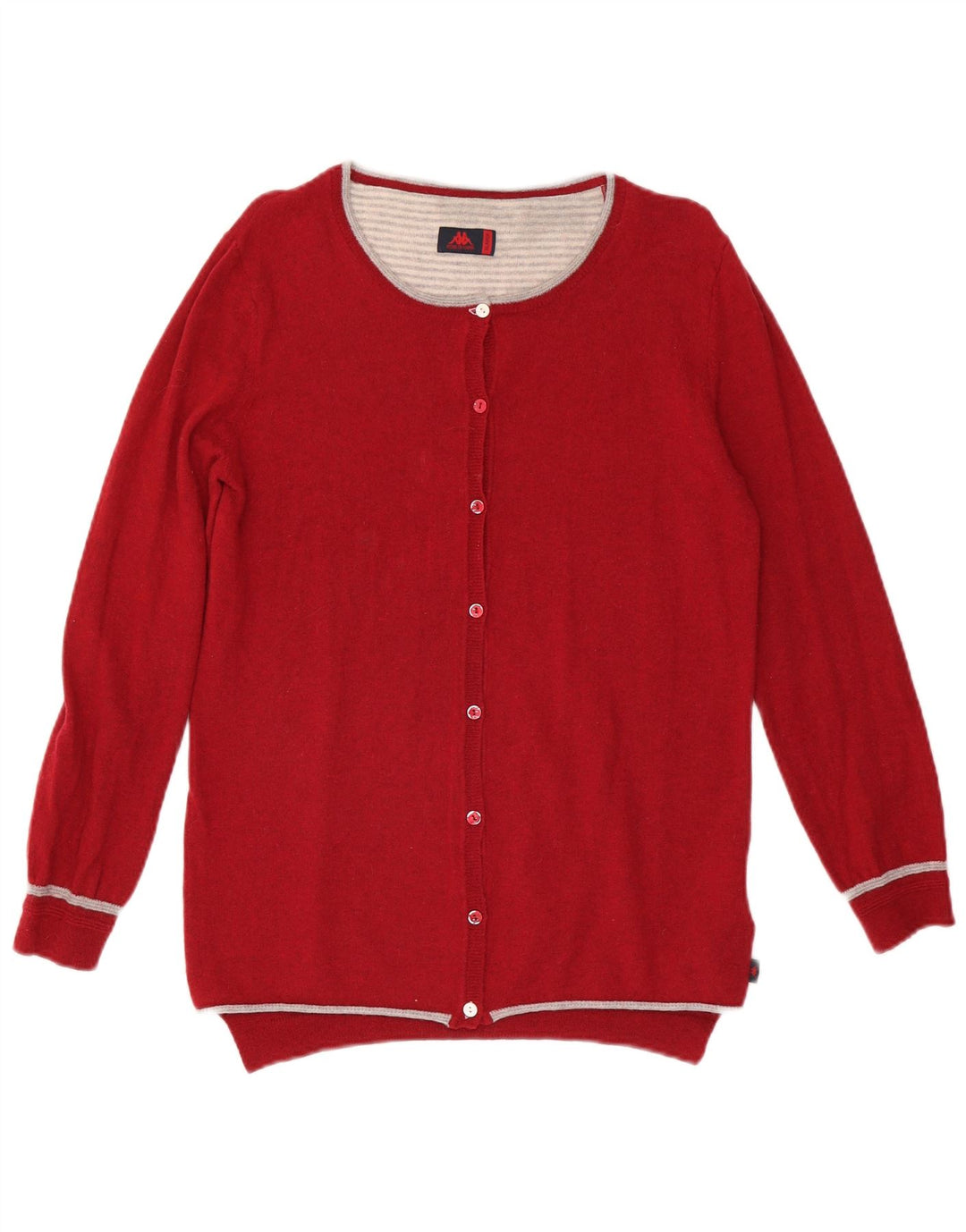 Maglione cardigan da donna KAPPA UK 18 XL lana rossa