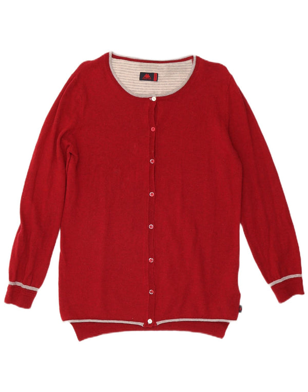 Maglione cardigan da donna KAPPA UK 18 XL lana rossa