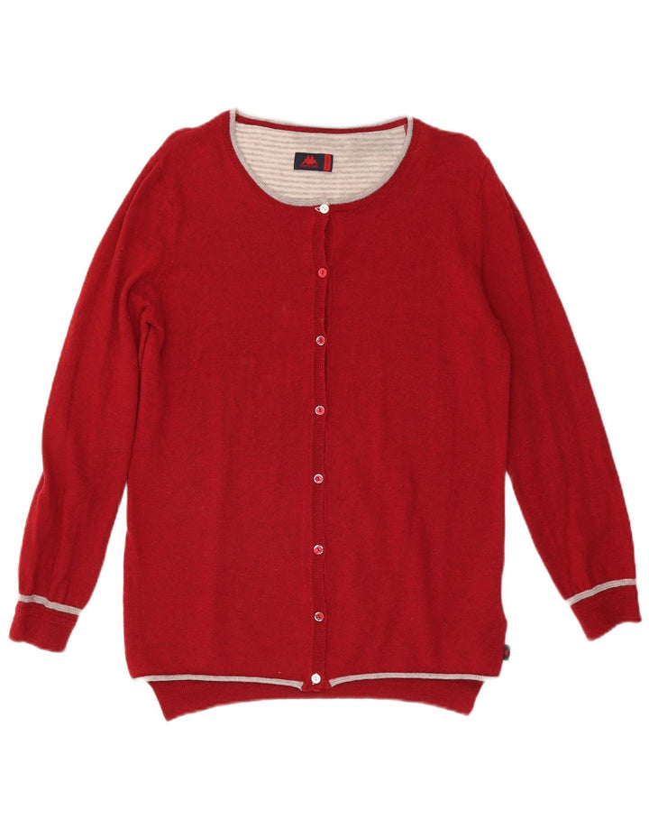 Maglione cardigan da donna KAPPA UK 18 XL lana rossa