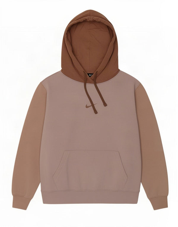 Felpa con cappuccio oversize da donna Nike UK 6 XS cotone color block rosa