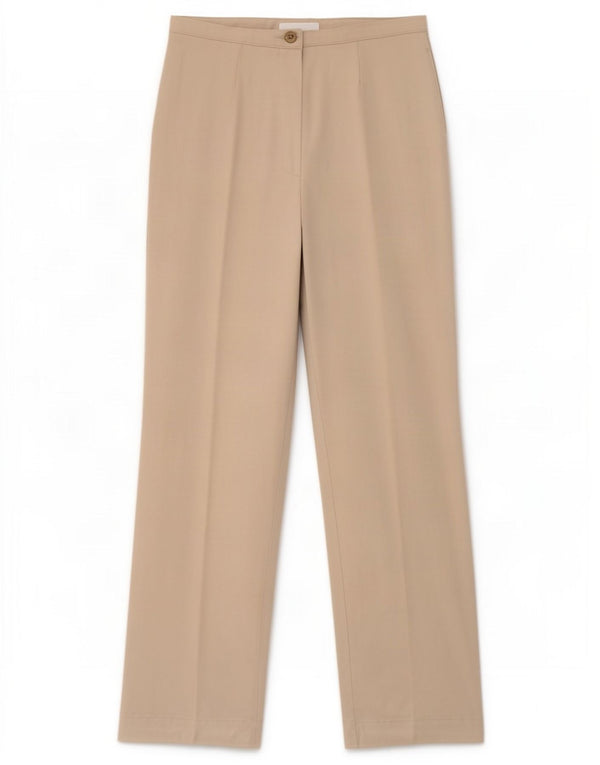 Pantaloni casual dritti da donna Marks & Spencer UK 14 Medium W28 L30 Beige